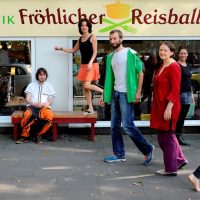 Fröhlicher Reisball Makrobiotik Naturkost Laden / Hamburg